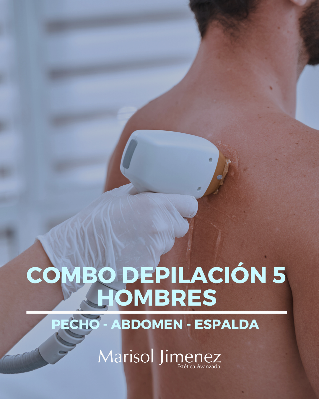 Combo Depilación (IPL) Hombres - Pecho - abdomen -espalda - Hombros - nuca