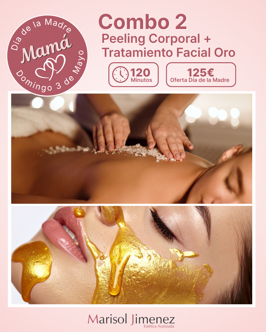Combo 2 | Peeling Corporal +  Tratamiento Facial Oro